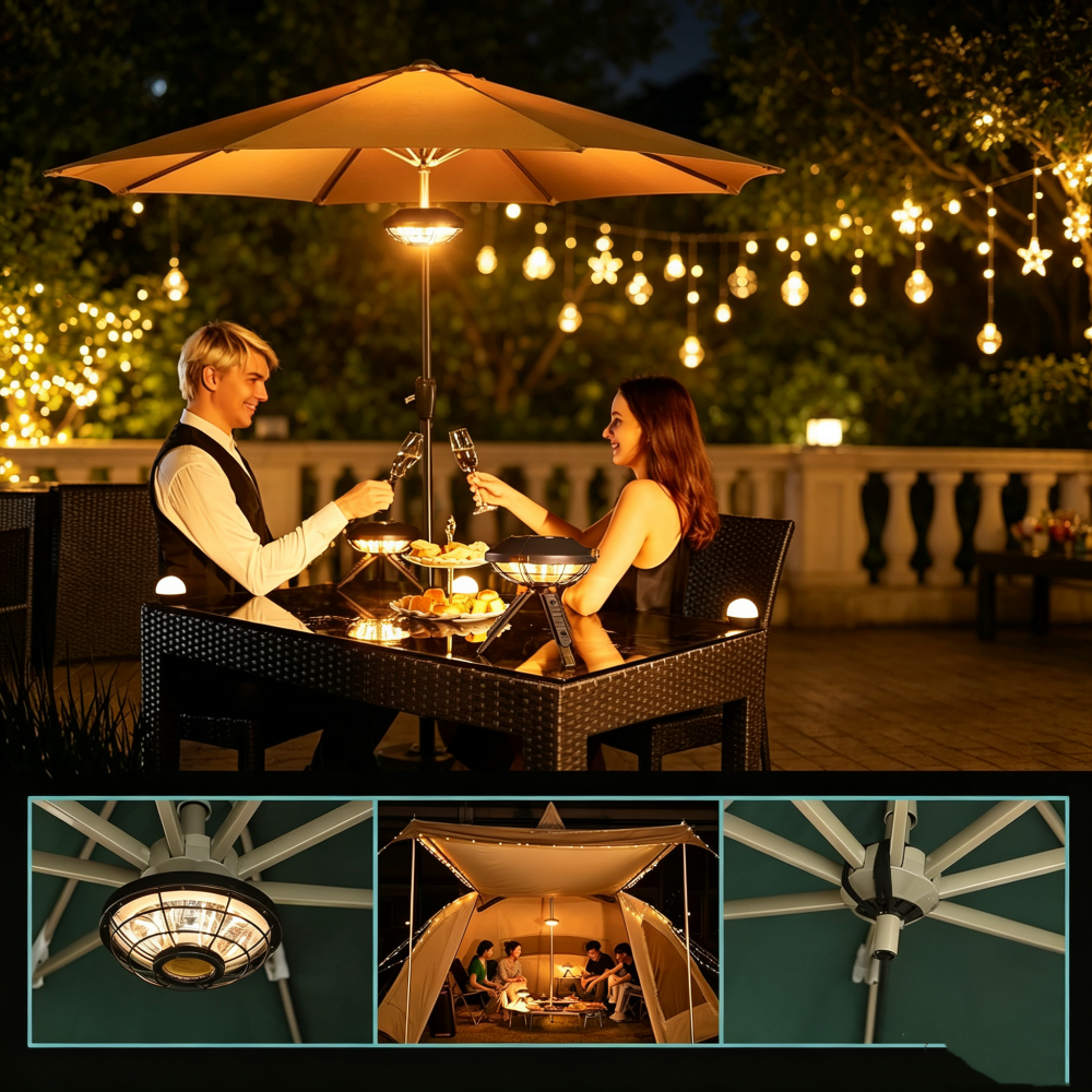 360° Camping Light – Adjustable Glow & Long-Lasting Battery