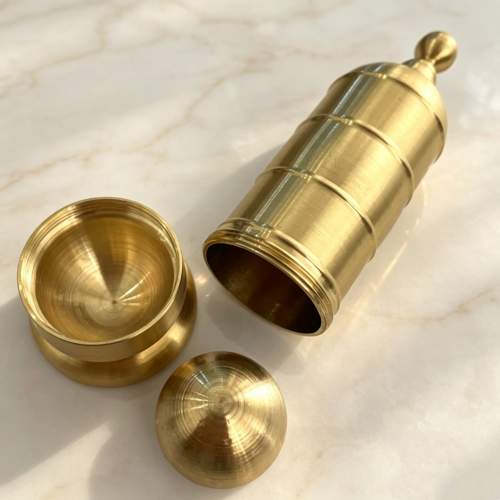 Premium Brass Spice Grinder – Fresh Ground Flavor Made Simple