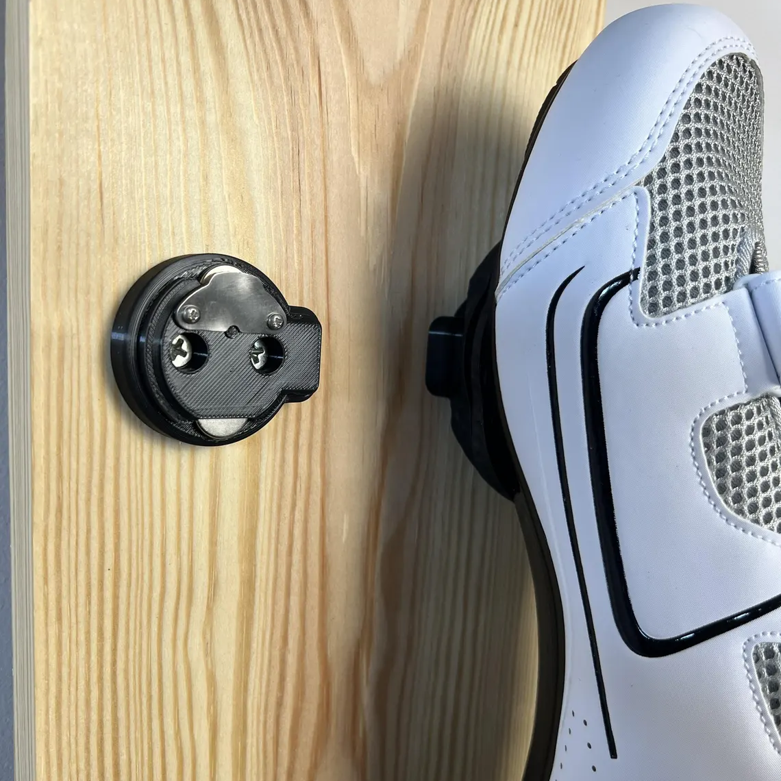 Road Cycling Shoe Wall Hook – Magnetic Lock, Space Efficient Storage Design
