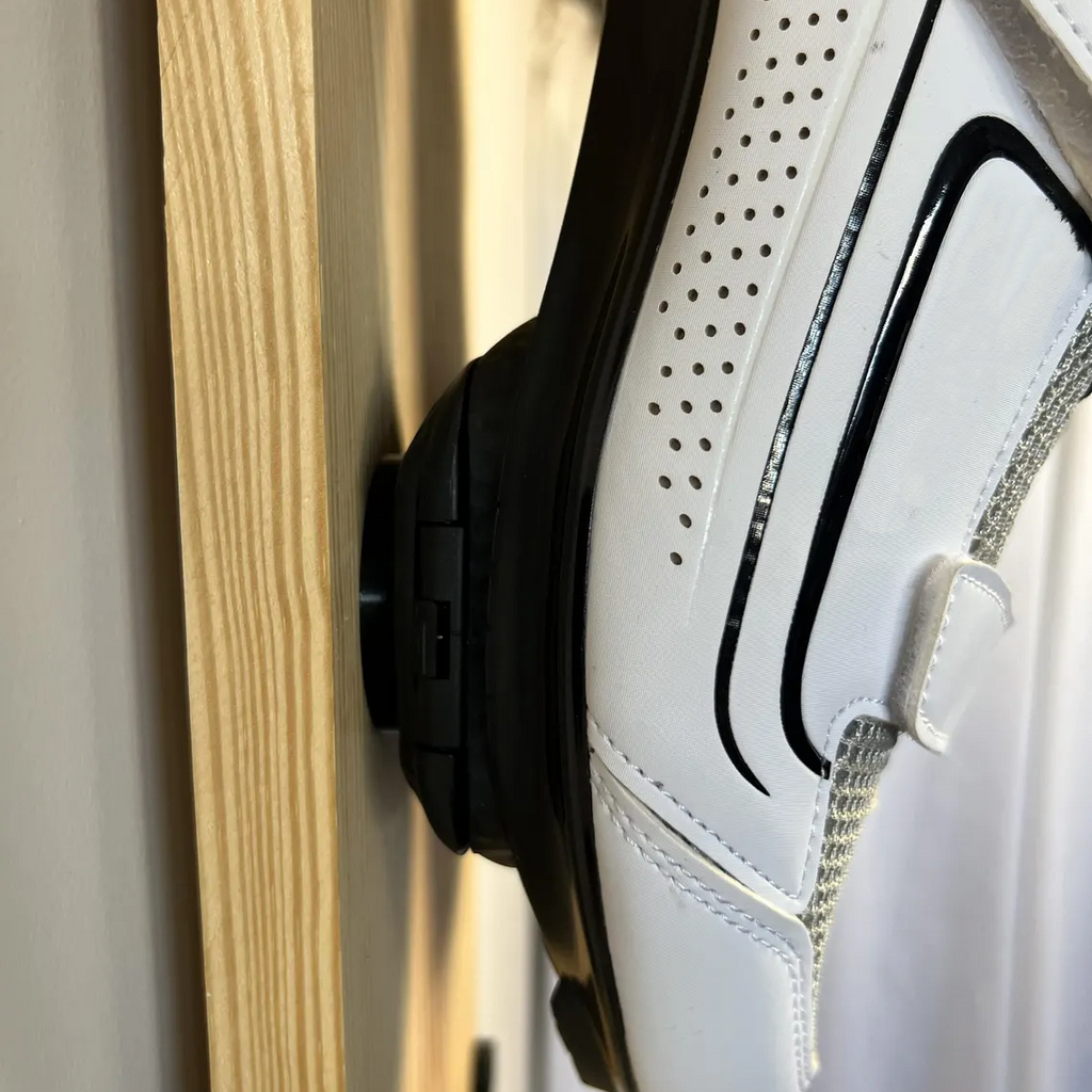 Road Cycling Shoe Wall Hook – Magnetic Lock, Space Efficient Storage Design