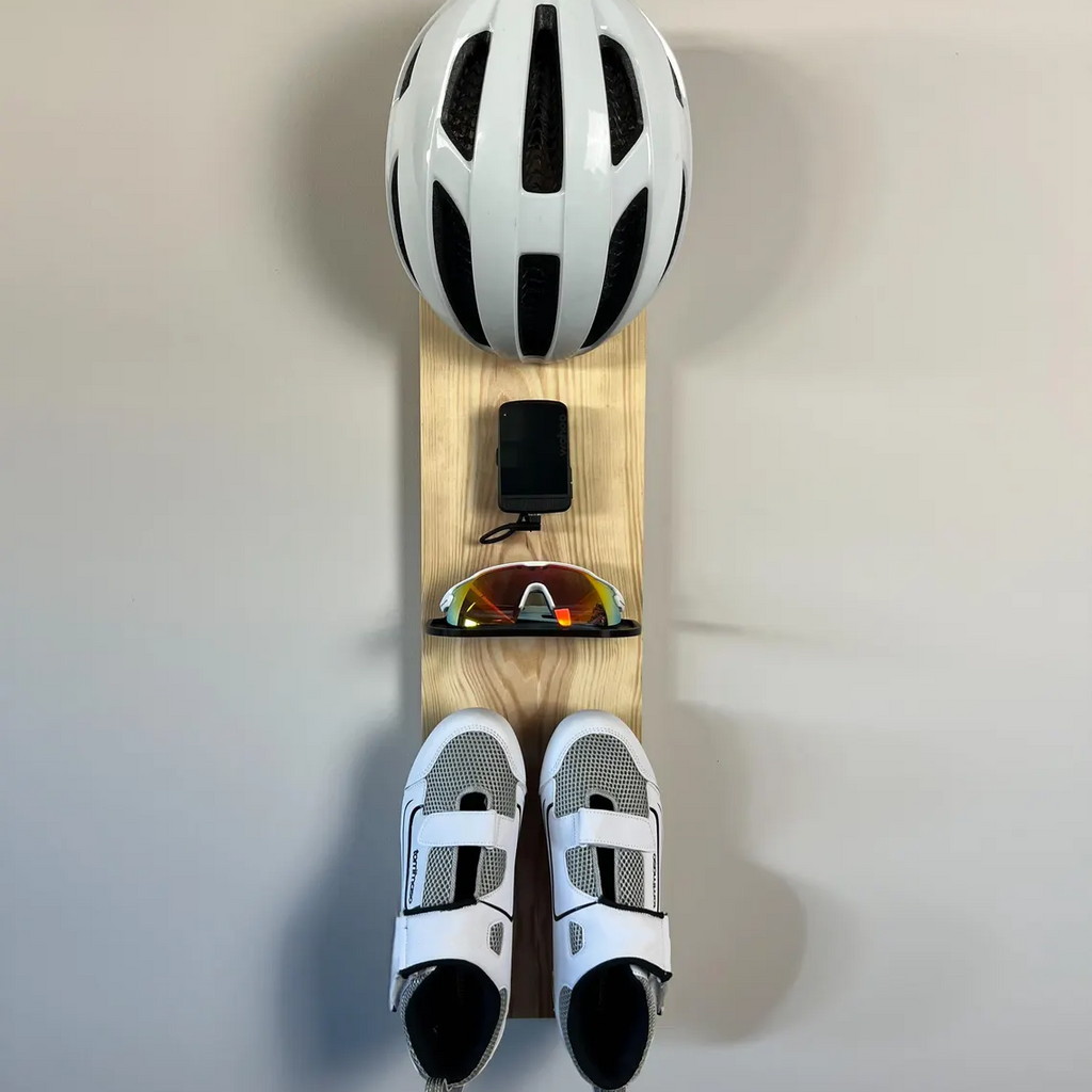 Road Cycling Shoe Wall Hook – Magnetic Lock, Space Efficient Storage Design