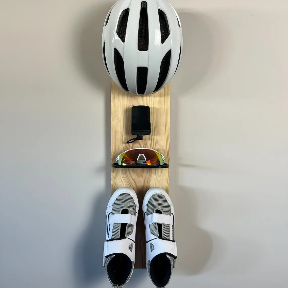 Road Cycling Shoe Wall Hook – Magnetic Lock, Space Efficient Storage Design