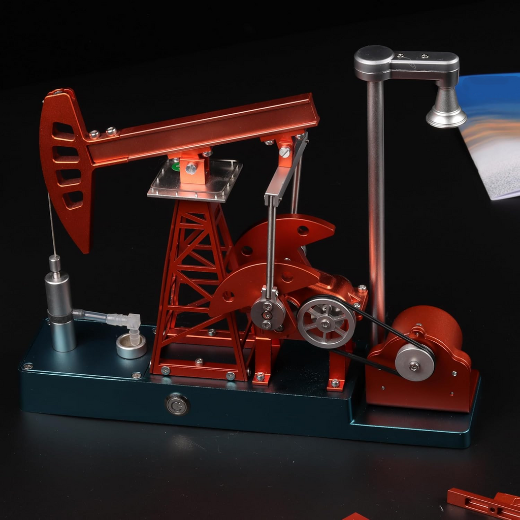 Industrial Pumping Unit 3D Metal Model – 219PCS Mechanical Engineering DIY Build Kit
