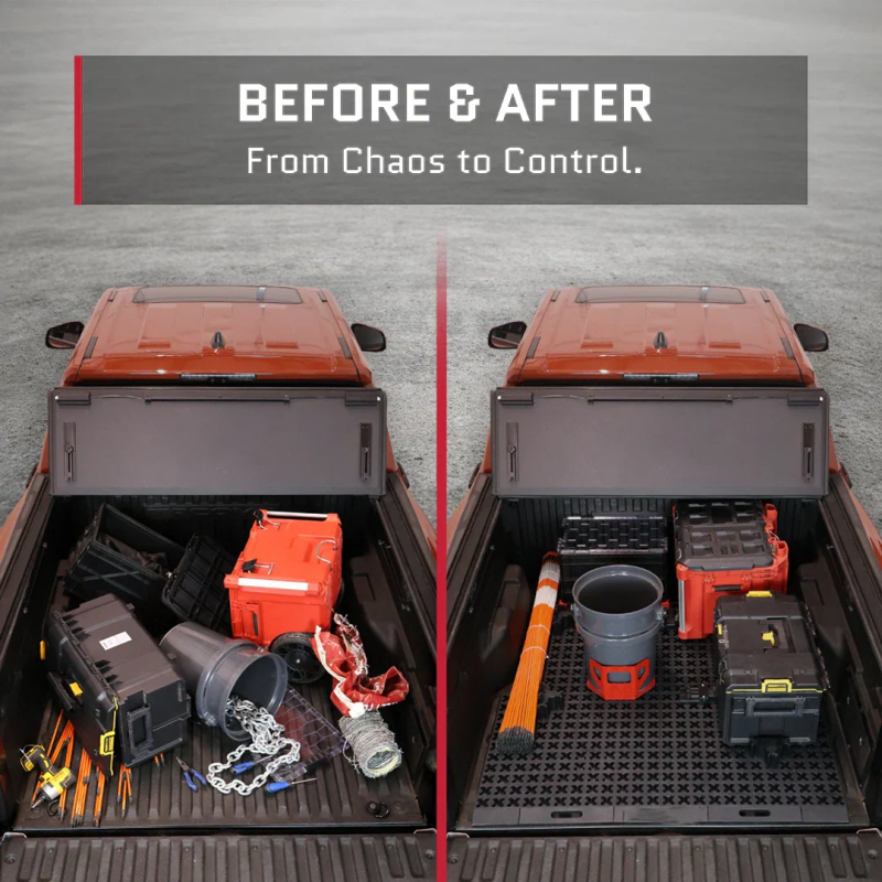 Adjustable Cargo Grid Truck Bed System | Slide, Store & Access with Ease