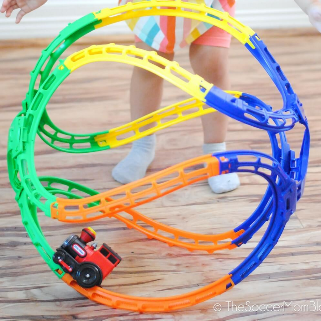 Kid’s Motion Train Adventure Toy with LED Effects, Sounds & Unpredictable Path Action