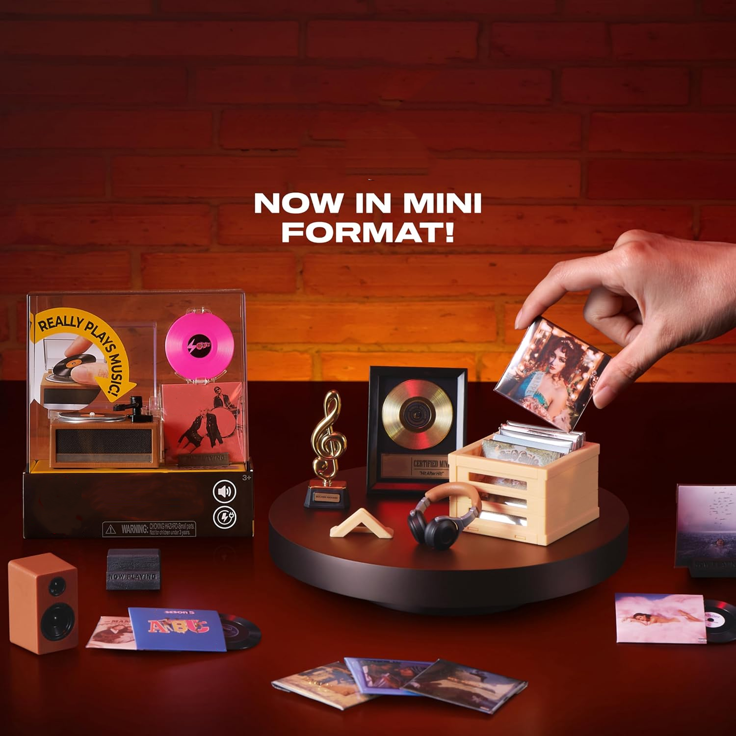 Fully Working Mini Vinyl Record Player – Real Music in Your Hands