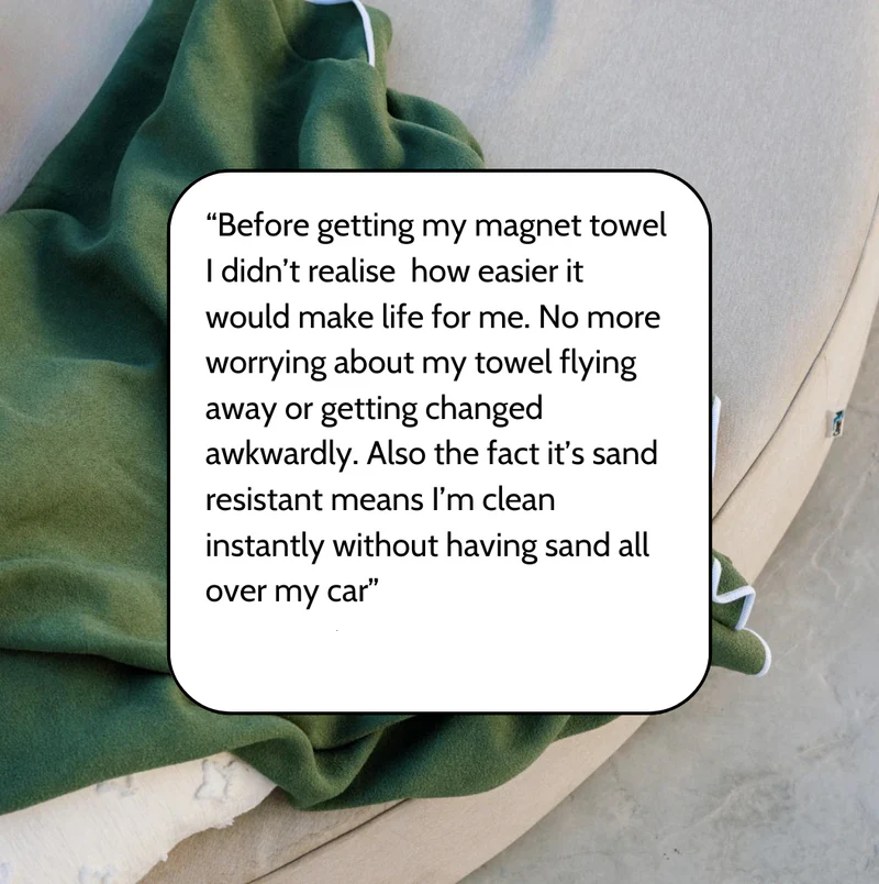 Magnetic Quick-Dry Beach Towel – Sand-Resistant & Instant Privacy Anywhere