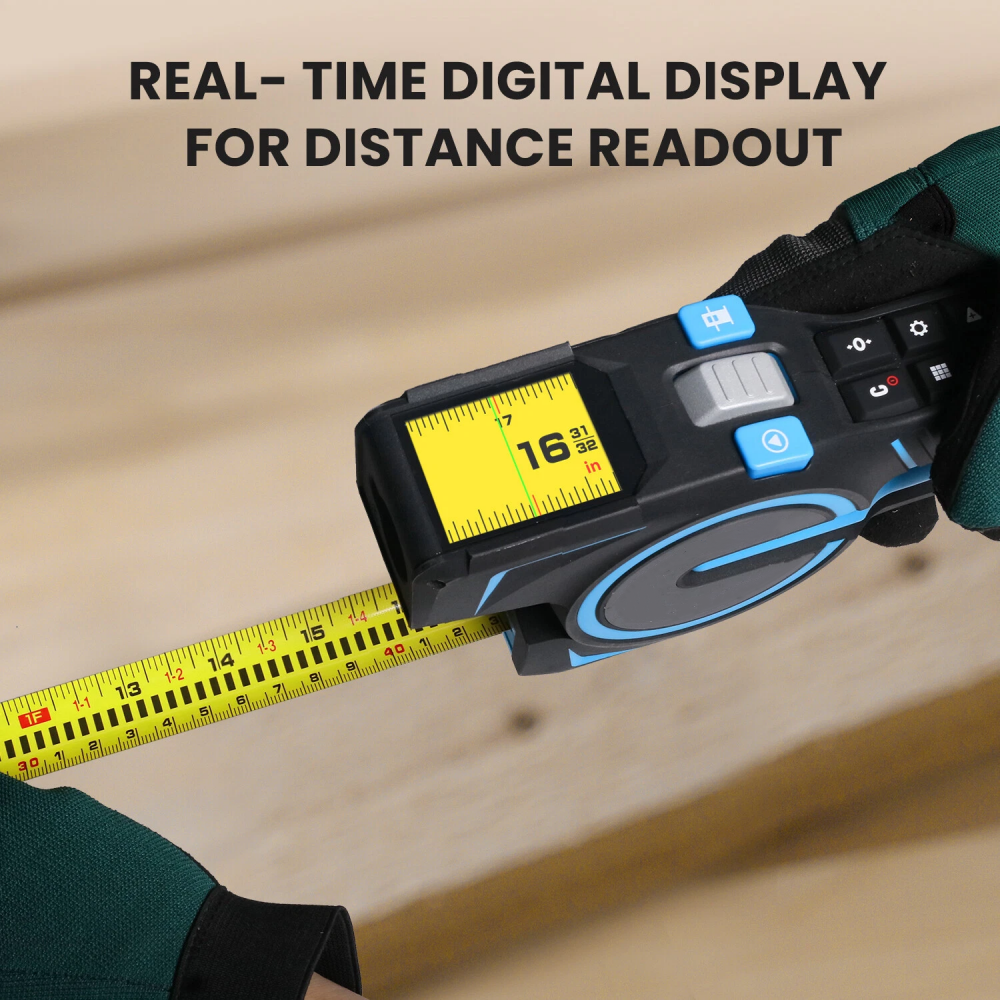 3-in-1 Digital Tape Measure with Bluetooth Precision & LCD Display
