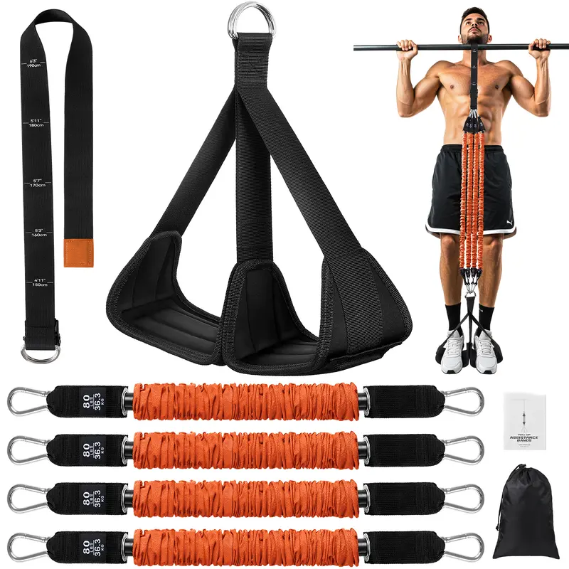 Adjustable Pull-Up Assist Bands 80–320 lbs | Heavy-Duty Full-Body Strength Trainer