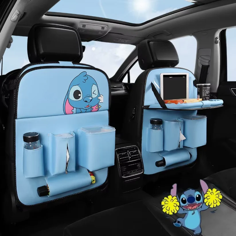 Kids Car Backseat Organizer with Tablet Holder & Multi-Pocket Storage