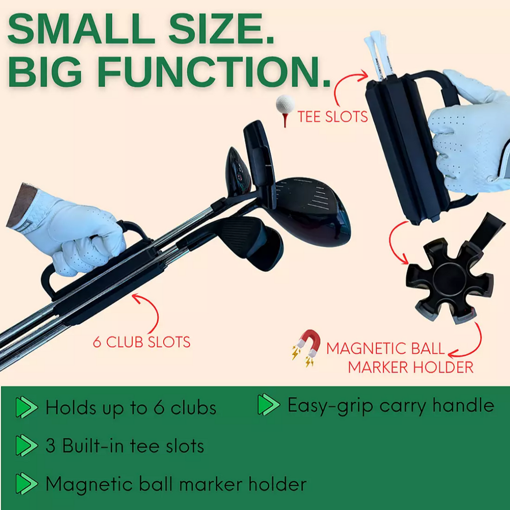Ultra Portable Golf Club Holder – Easy Carry Design for Practice & Travel Golf