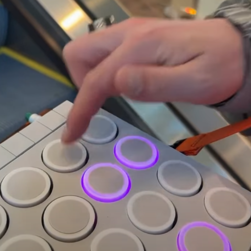 Futuristic AI Synth Robot for Live Beat Making & Performance