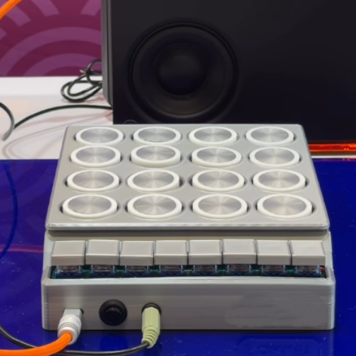 Futuristic AI Synth Robot for Live Beat Making & Performance