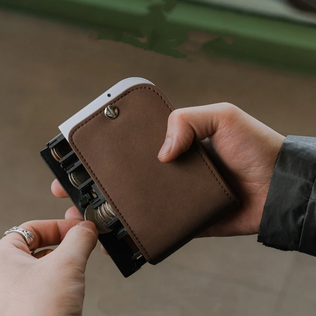 Pocket-Size Cash & Card Wallet with Fast Coin Release Design