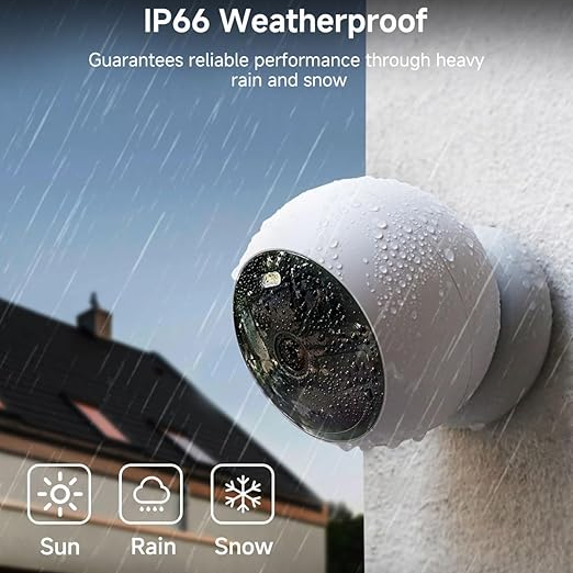 Smart Wireless Security Camera with Night Vision, AI Alerts & Local Storage
