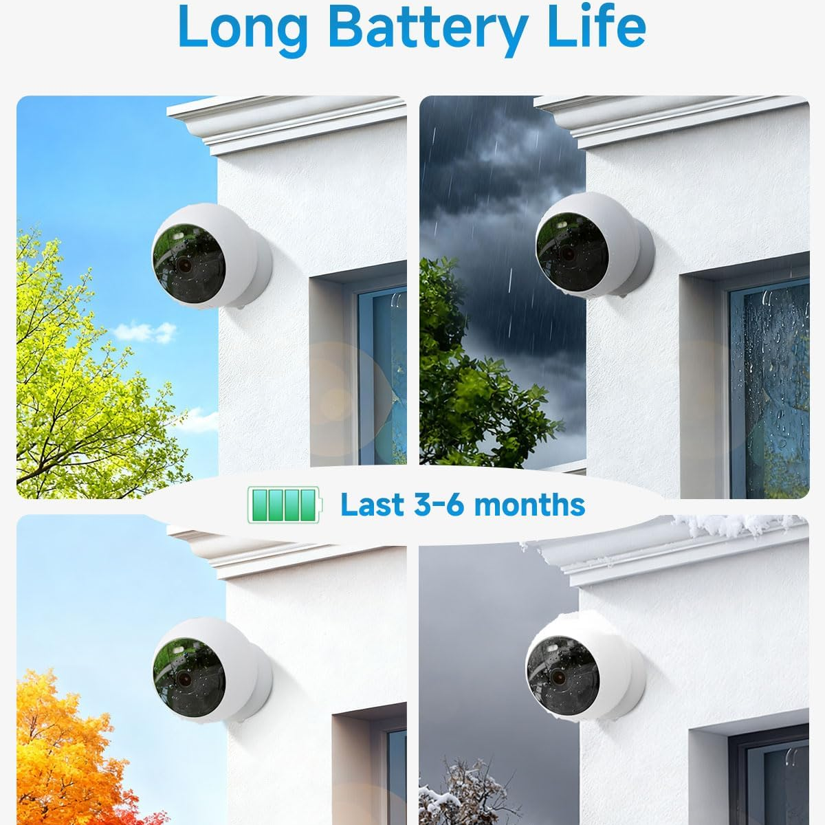 Smart Wireless Security Camera with Night Vision, AI Alerts & Local Storage