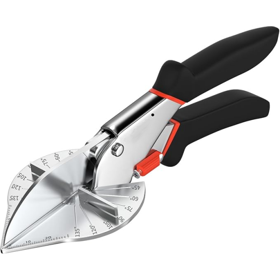 Adjustable Miter Shears 45°–135° – Clean, Precise & Safe Trim Cutting Tool