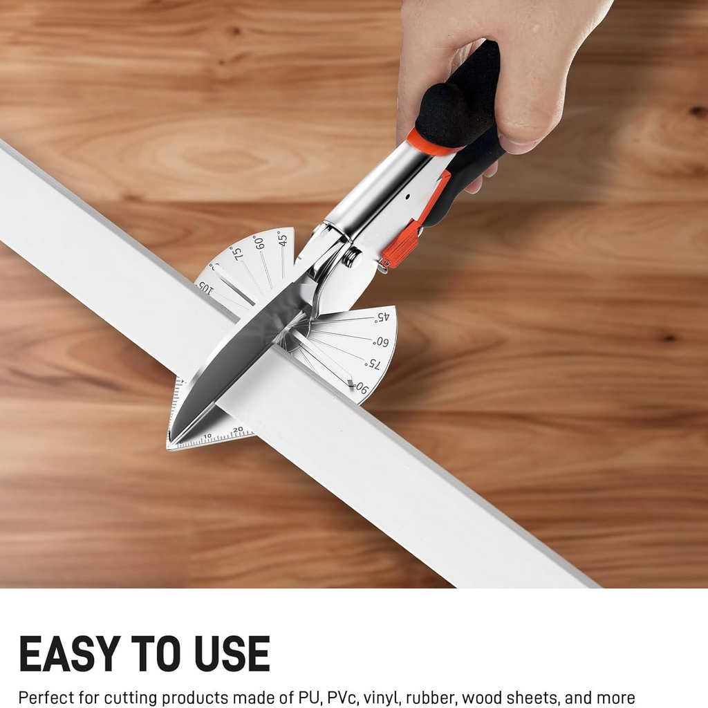 Adjustable Miter Shears 45°–135° – Clean, Precise & Safe Trim Cutting Tool