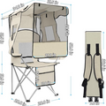 Foldable Camping Chair with Sun Shade Canopy – Lightweight, Portable Outdoor Comfort