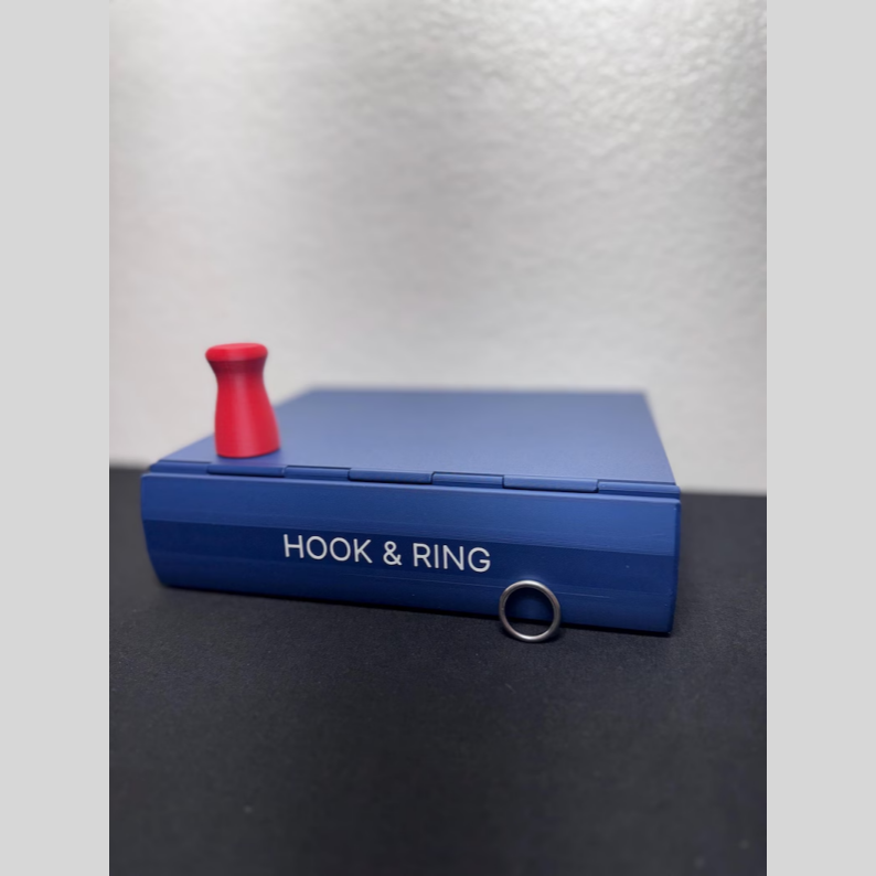 Foldable Hidden Book Hook & Ring Game – Compact Party Skill Challenge
