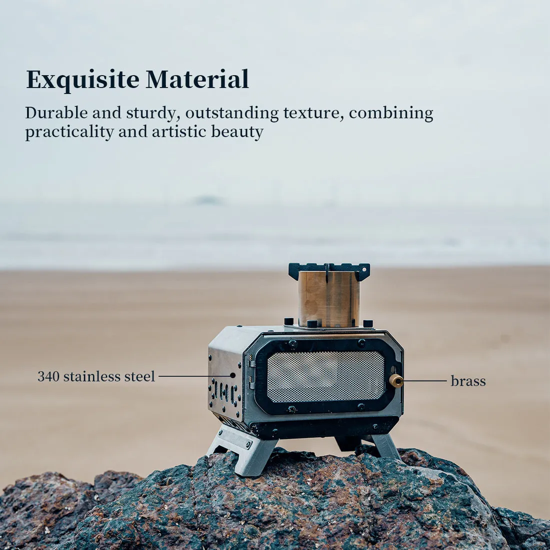 Compact Foldable Multi-Fuel Fire & Incense Burner for Camping & Home