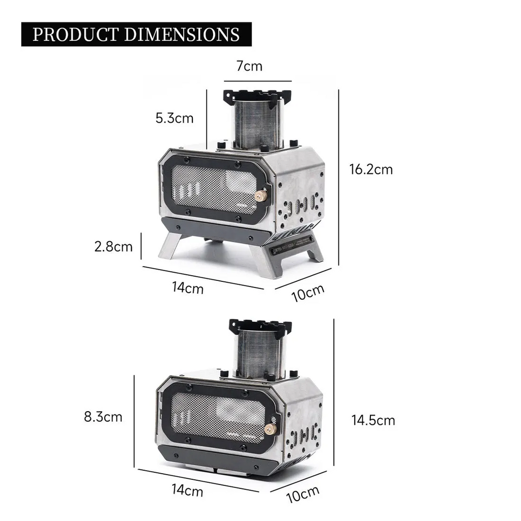 Compact Foldable Multi-Fuel Fire & Incense Burner for Camping & Home