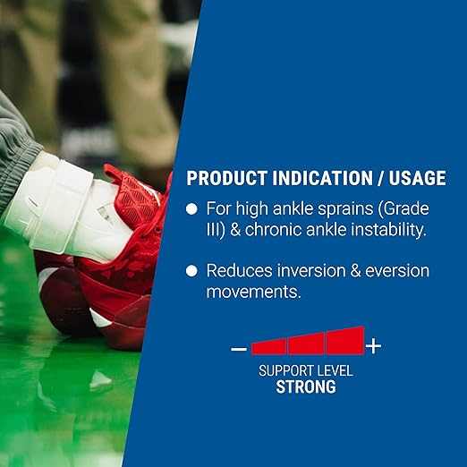 High Ankle Support Brace for Severe Sprains & Instability – Maximum Lock Protection