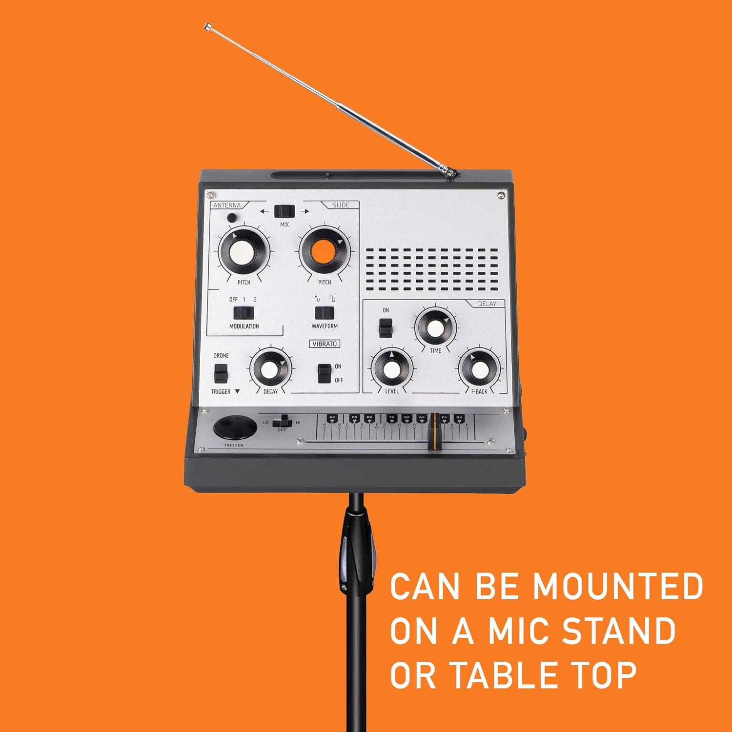 Portable Touch-Sensitive Synthesizer with Retro Analog Sound & Effects