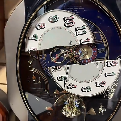 Magical Motion Wall Clock with Hourly Music & Modern Home Decor