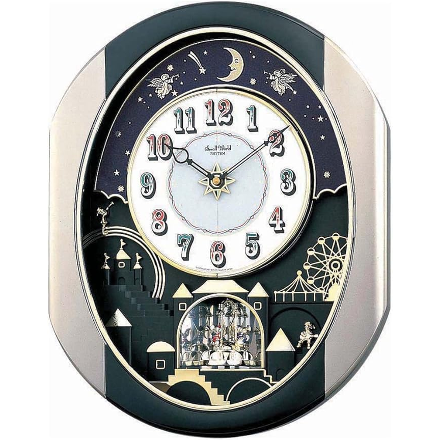 Magical Motion Wall Clock with Hourly Music & Modern Home Decor