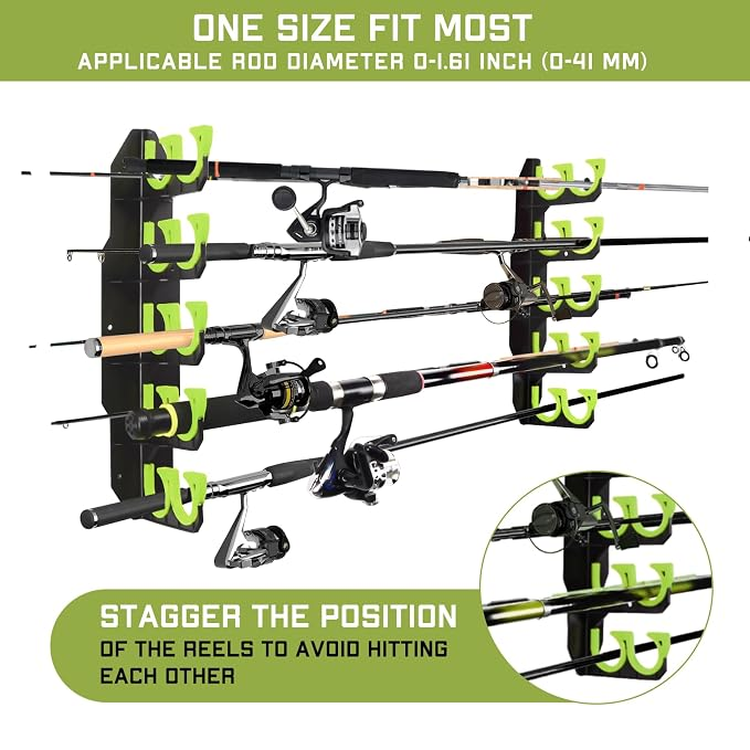 Smart Fishing Rod Storage Rack – Keep Your Gear Clean & Organized