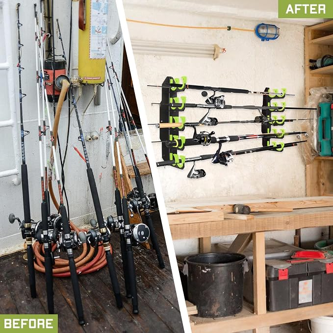 Smart Fishing Rod Storage Rack – Keep Your Gear Clean & Organized