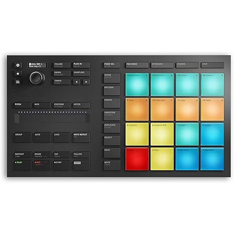 Compact Beat Maker Controller with 16 Responsive Pads