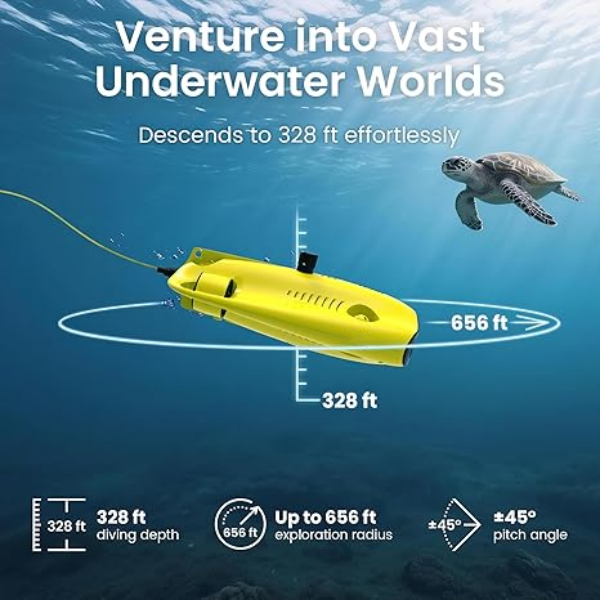 4K Underwater Drone with HD Camera & Deep Exploration Control