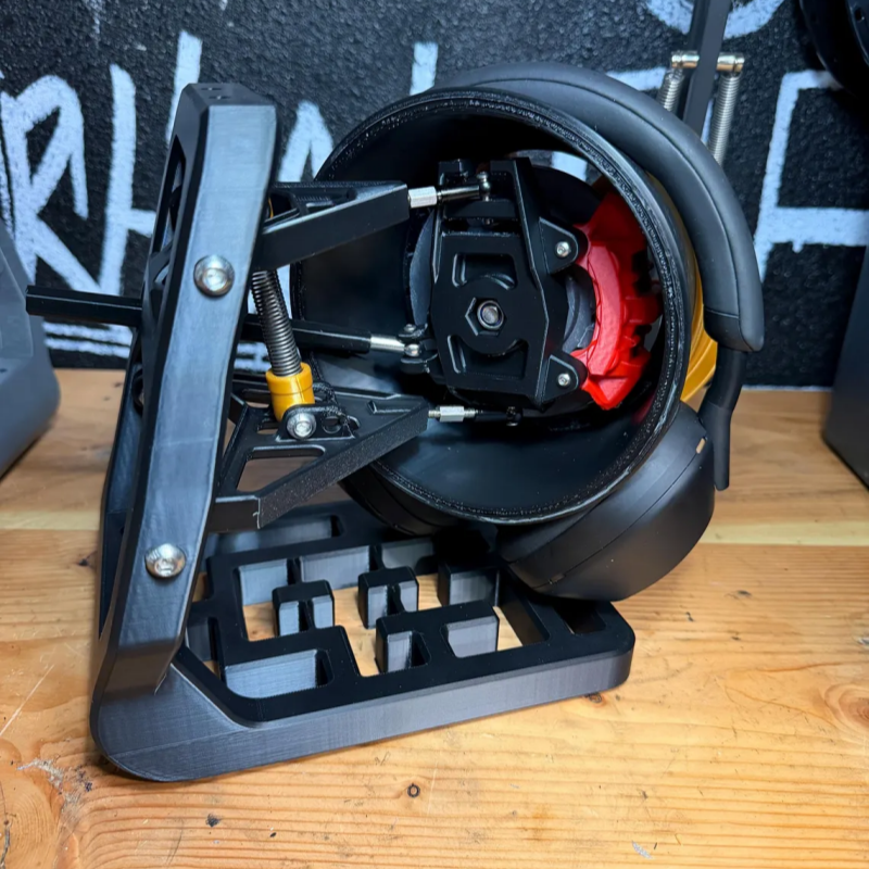 Mechanical Wheel Headphone Stand – Unique DIY Desk Accessory