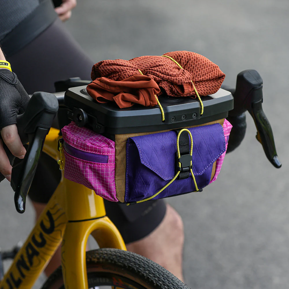 Smart Cycling Handlebar Bag with Multi-Device Mount System