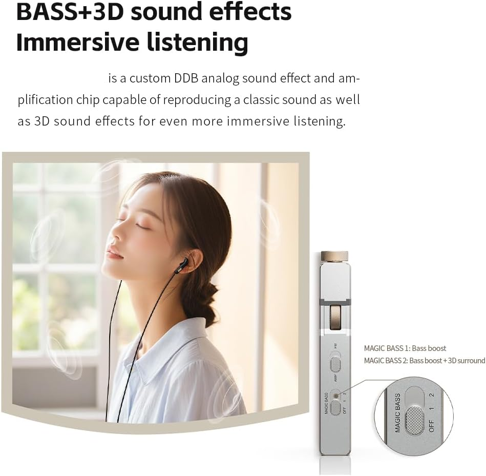 Portable HiFi FM Radio Receiver with 3D Stereo Sound & Retro Design