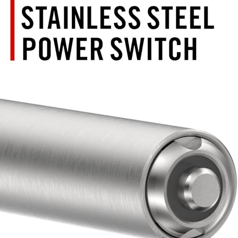 Ultra-Bright Stainless Steel Rechargeable Pocket LED Light for Precision Tasks