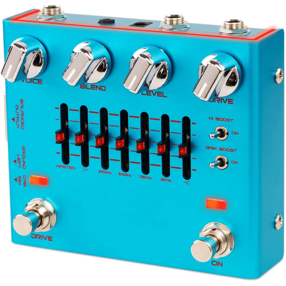 Studio-Style Bass Preamp Pedal with Direct Output & Cab Sim