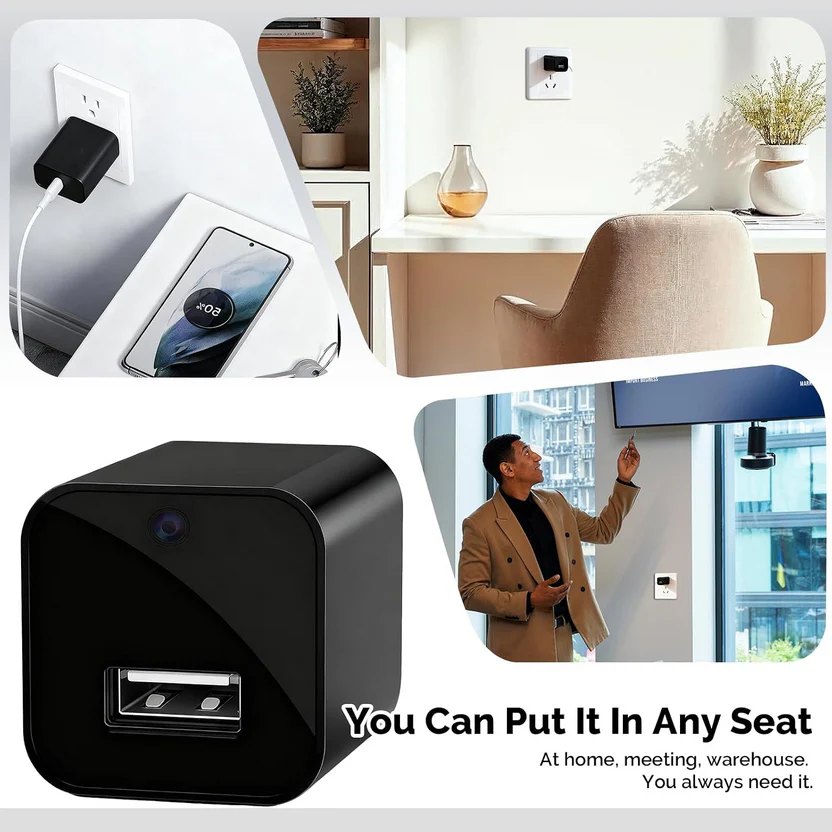 1080P Disguised USB Charger Camera – HD Wide-Angle Smart Monitoring