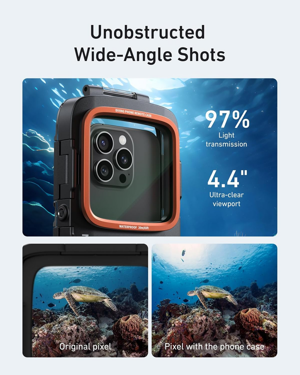 Waterproof 20M Diving Phone Case – Capture Crystal Clear Underwater Photos & Videos