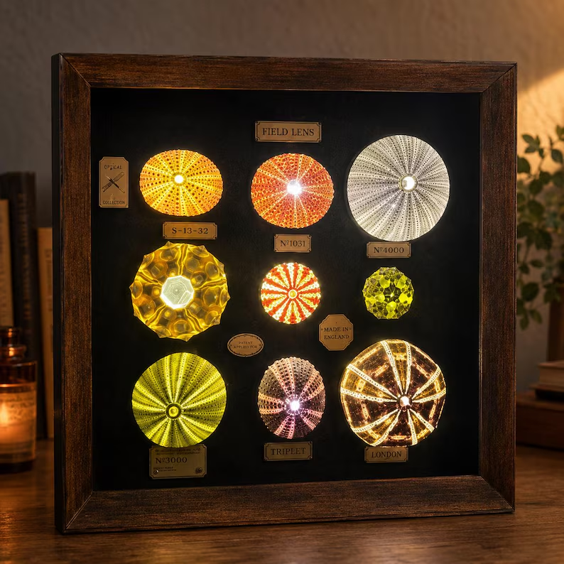 Handmade Sea Urchin Shell Lamp – Coastal Night Light & Beach House Decor