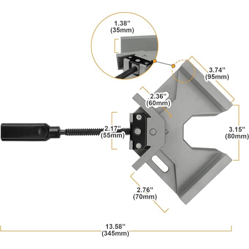 Precision 90° Corner Clamp – Fast Setup, Strong Hold, Accurate Results