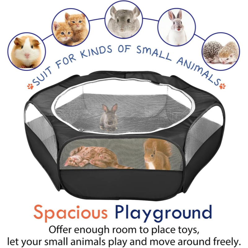 Portable Pet Play Yard – Waterproof, Easy Setup Pop-Up Fence for Rabbits, Puppies & Small Pets