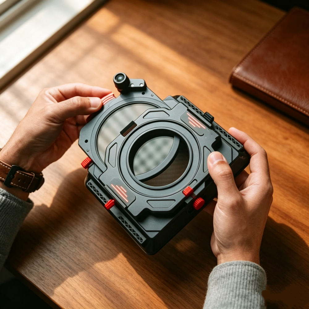 Cinematic Matte Box Kit – Variable Light Control & Glare Reduction