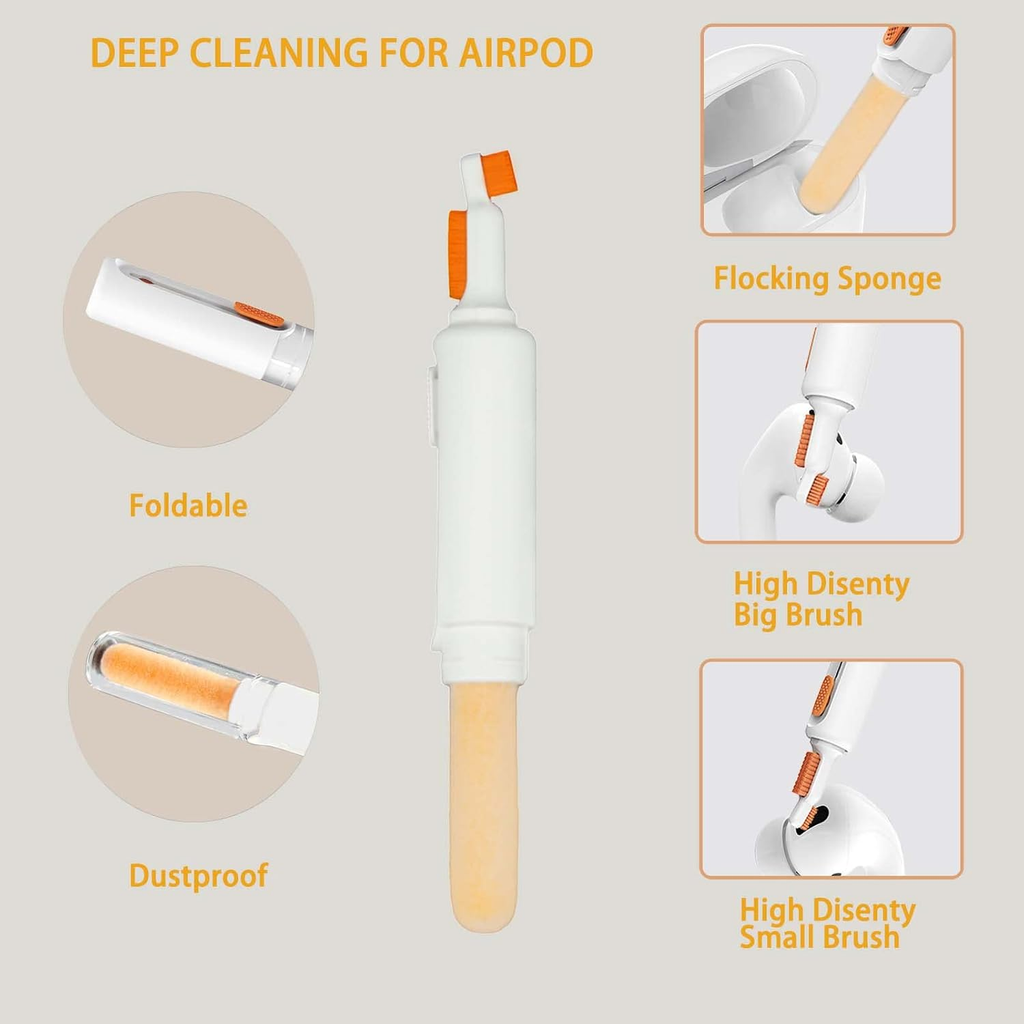 8-in-1 Ultimate Tech Cleaning Kit – Screens, Keyboards & AirPods Perfectly Clean