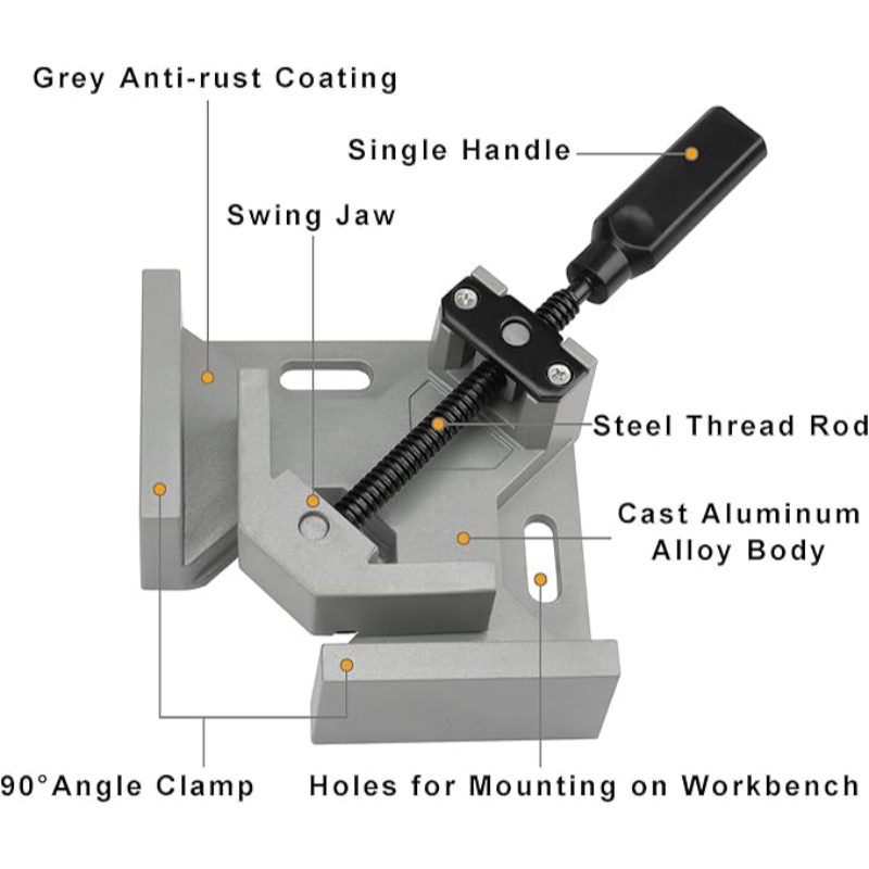 Precision 90° Corner Clamp – Fast Setup, Strong Hold, Accurate Results