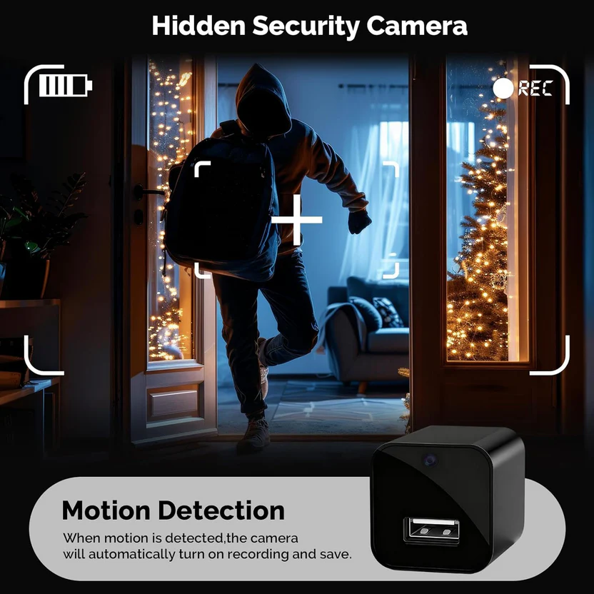 1080P Disguised USB Charger Camera – HD Wide-Angle Smart Monitoring