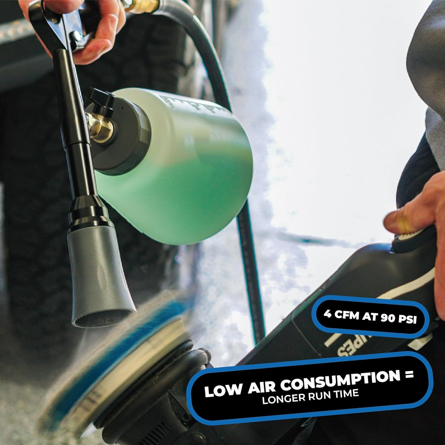High-Pressure Air & Liquid Interior Detailing Gun for Deep Car Cleaning