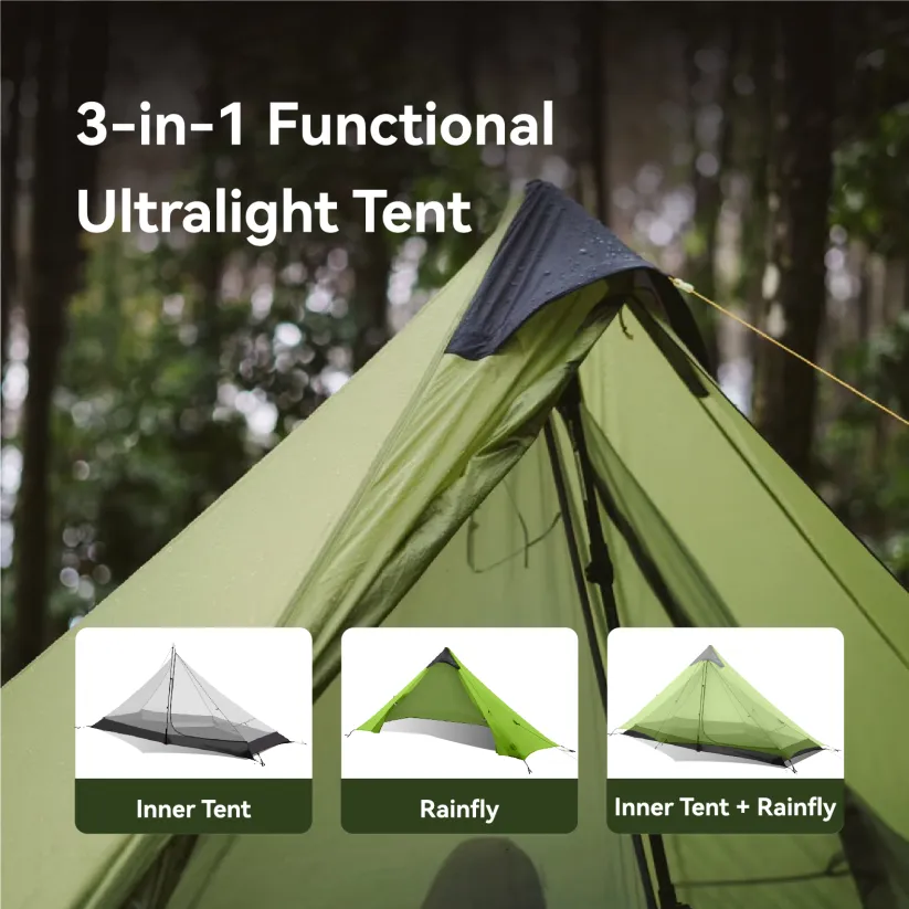 Ultralight 1-Person Backpacking Tent – Waterproof & Compact Outdoor Shelter